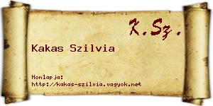 Kakas Szilvia névjegykártya